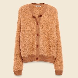 Alex Mill Wooly Cardigan Terracotta xsmall